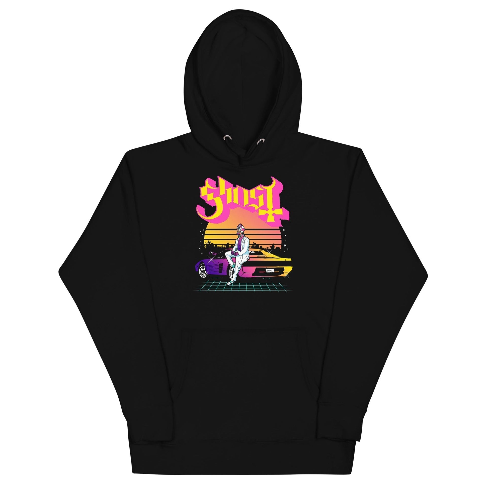 Ghost - Sunset Car Hoodie Black