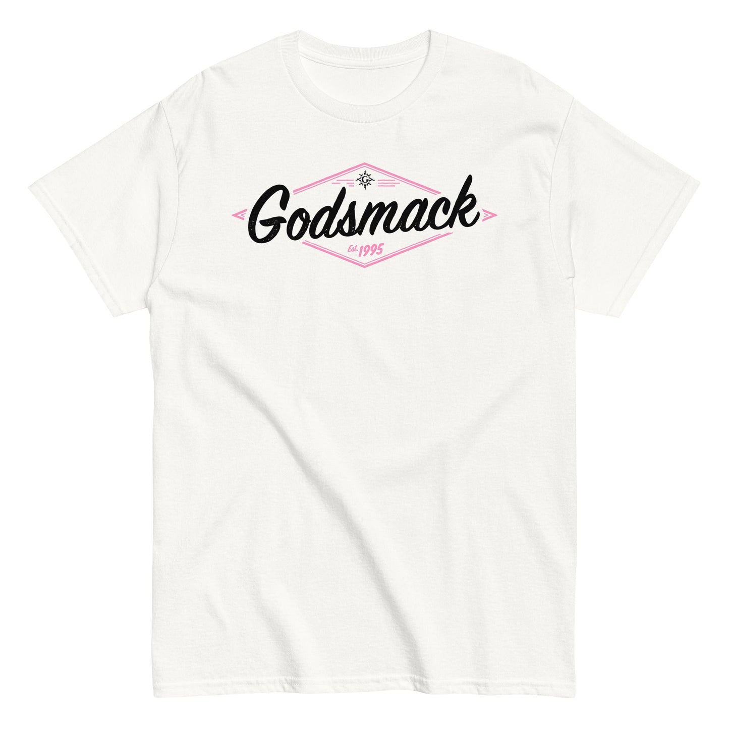Godsmack - Black and Pink Logo T-Shirt Black