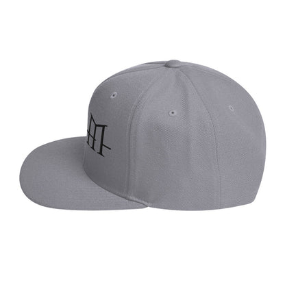 HIM Classic Logo Grey Embroidered Snap Back Hat