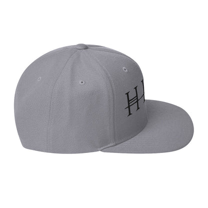 HIM Classic Logo Grey Embroidered Snap Back Hat