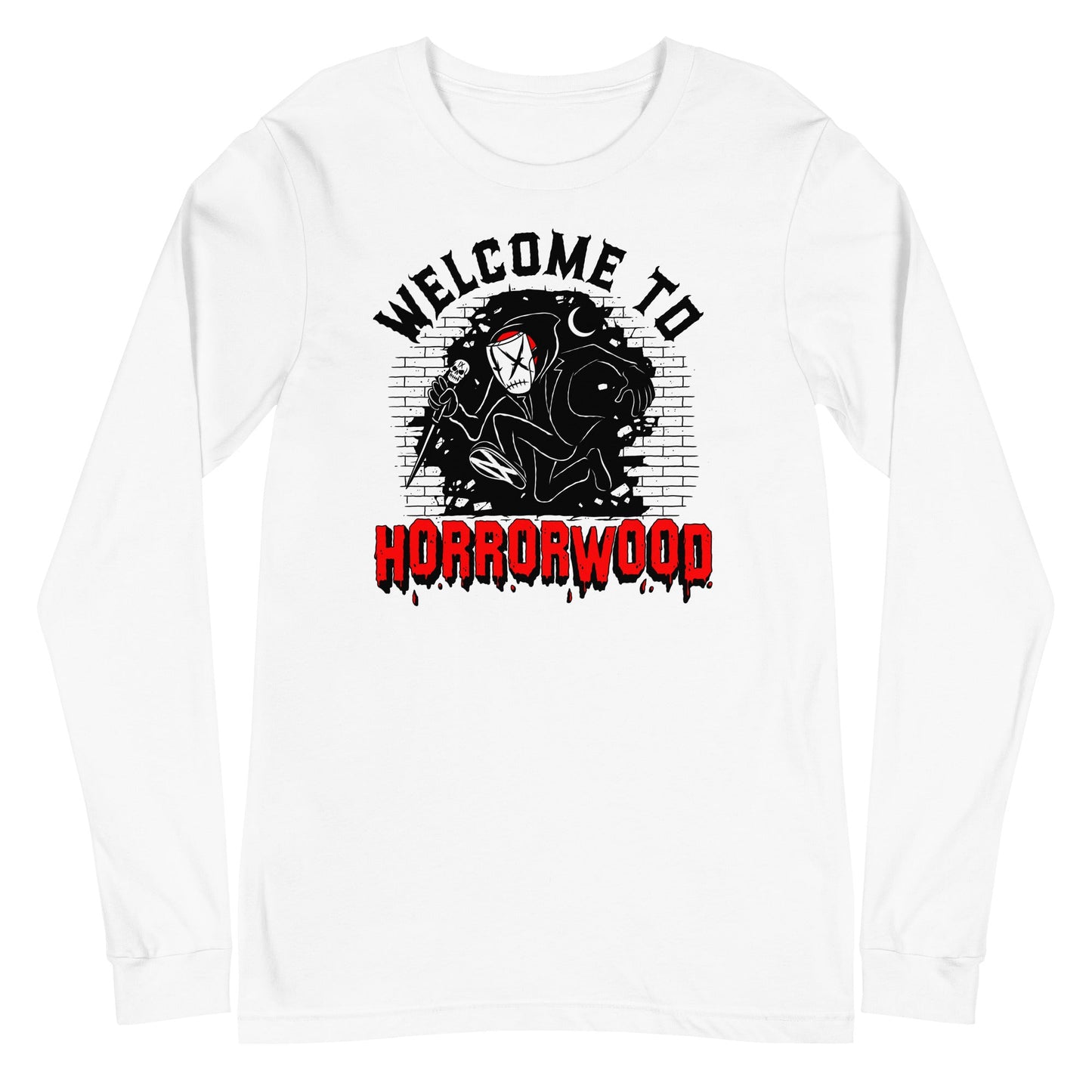 Ice Nine Kills - Welcome to Horrorwood Long Sleeve T-Shirt White