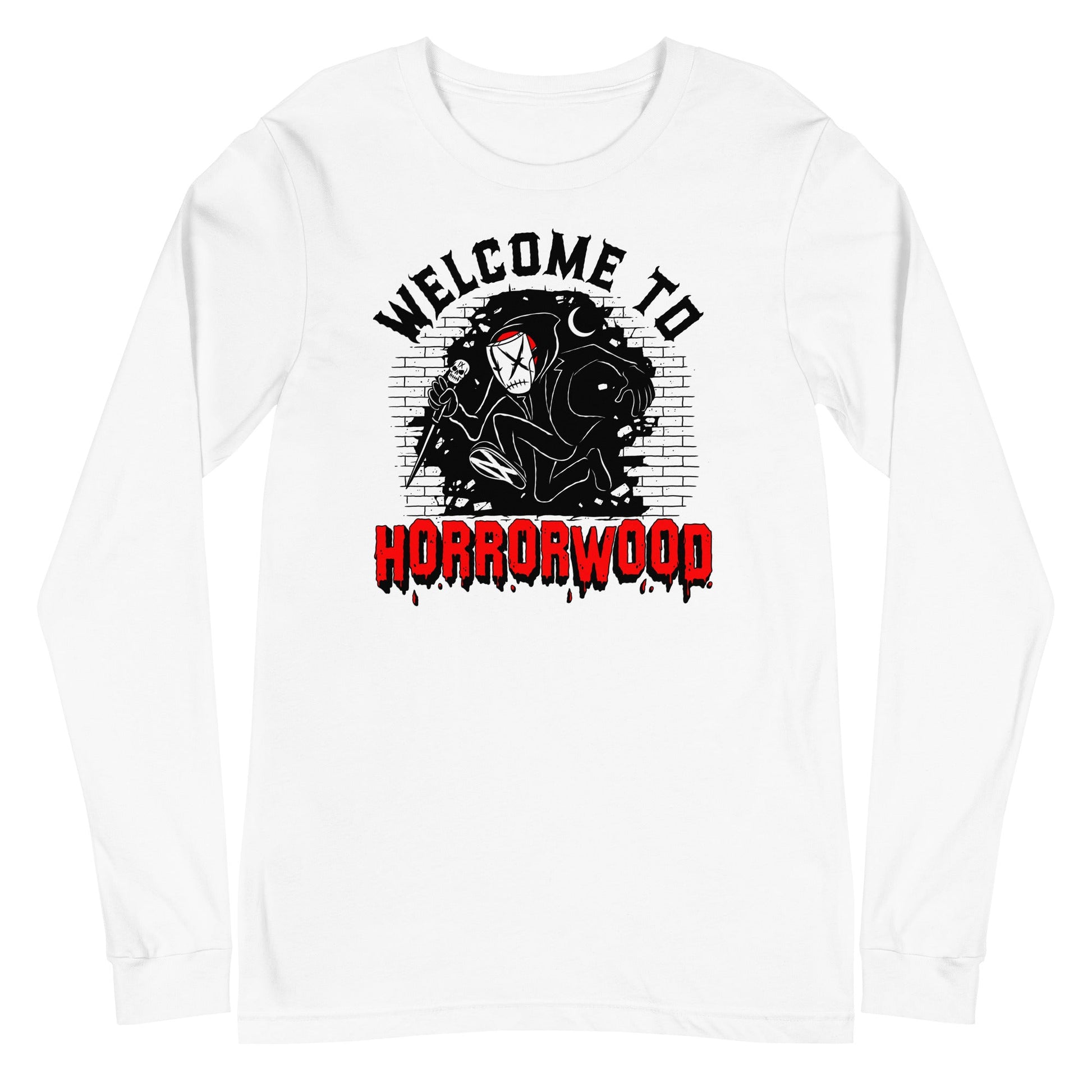Ice Nine Kills - Welcome to Horrorwood Long Sleeve T-Shirt White