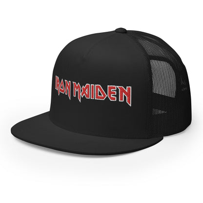 Iron Maiden Classic Logo Embroidered Trucker Hat