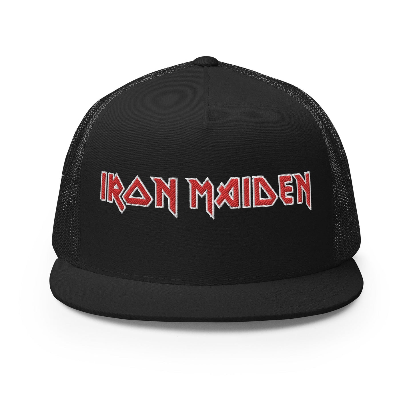 Iron Maiden Classic Logo Embroidered Trucker Hat