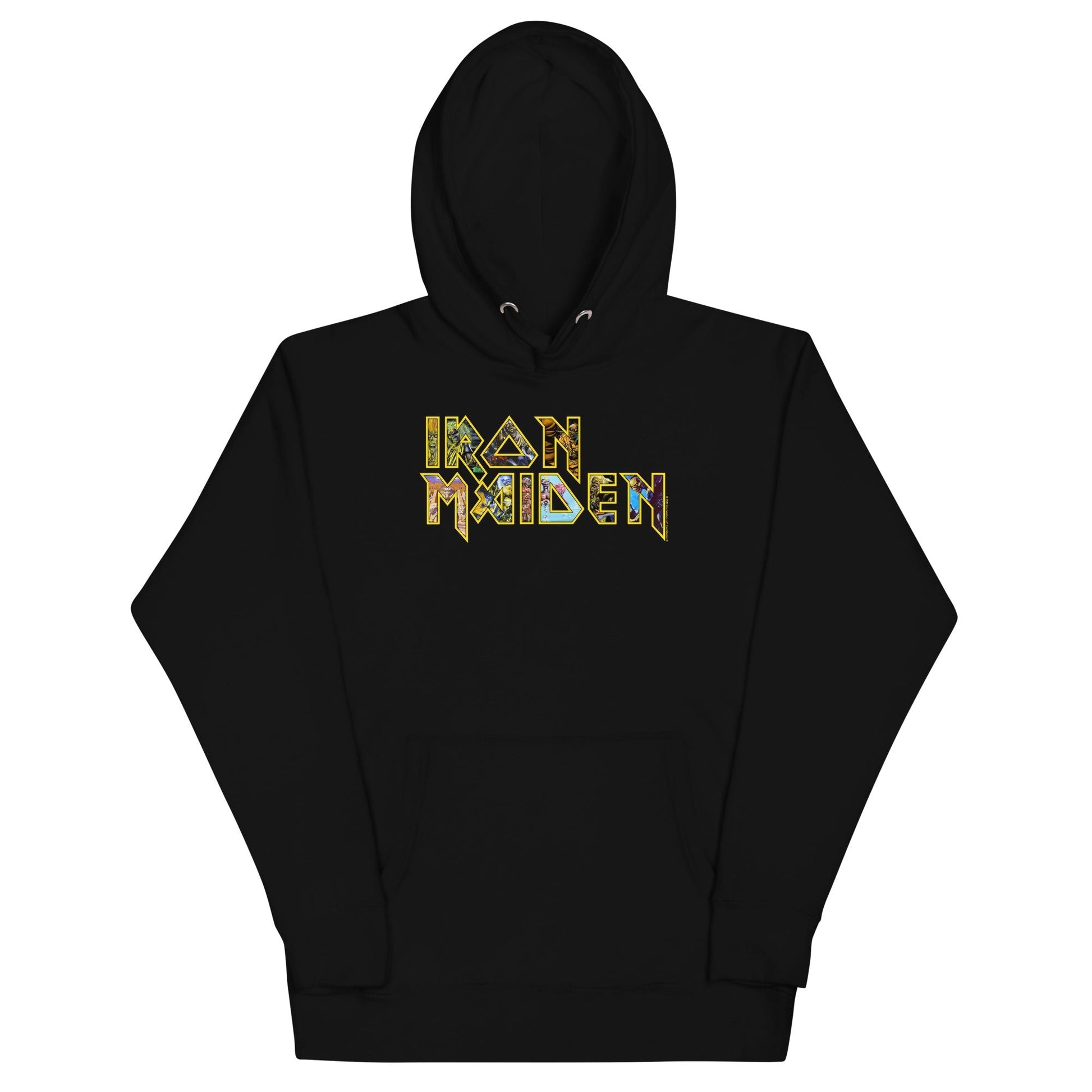 Iron Maiden - Logo Eddie Hoodie Black