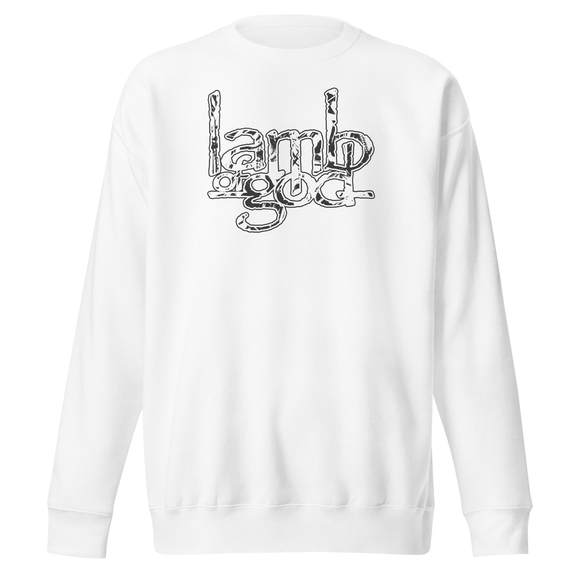Lamb of God - Filled Logo Sweatshirt White