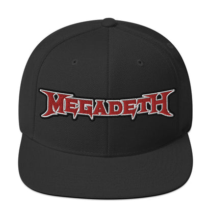MegaDeth Classic Logo Embroidered Snapback Hat