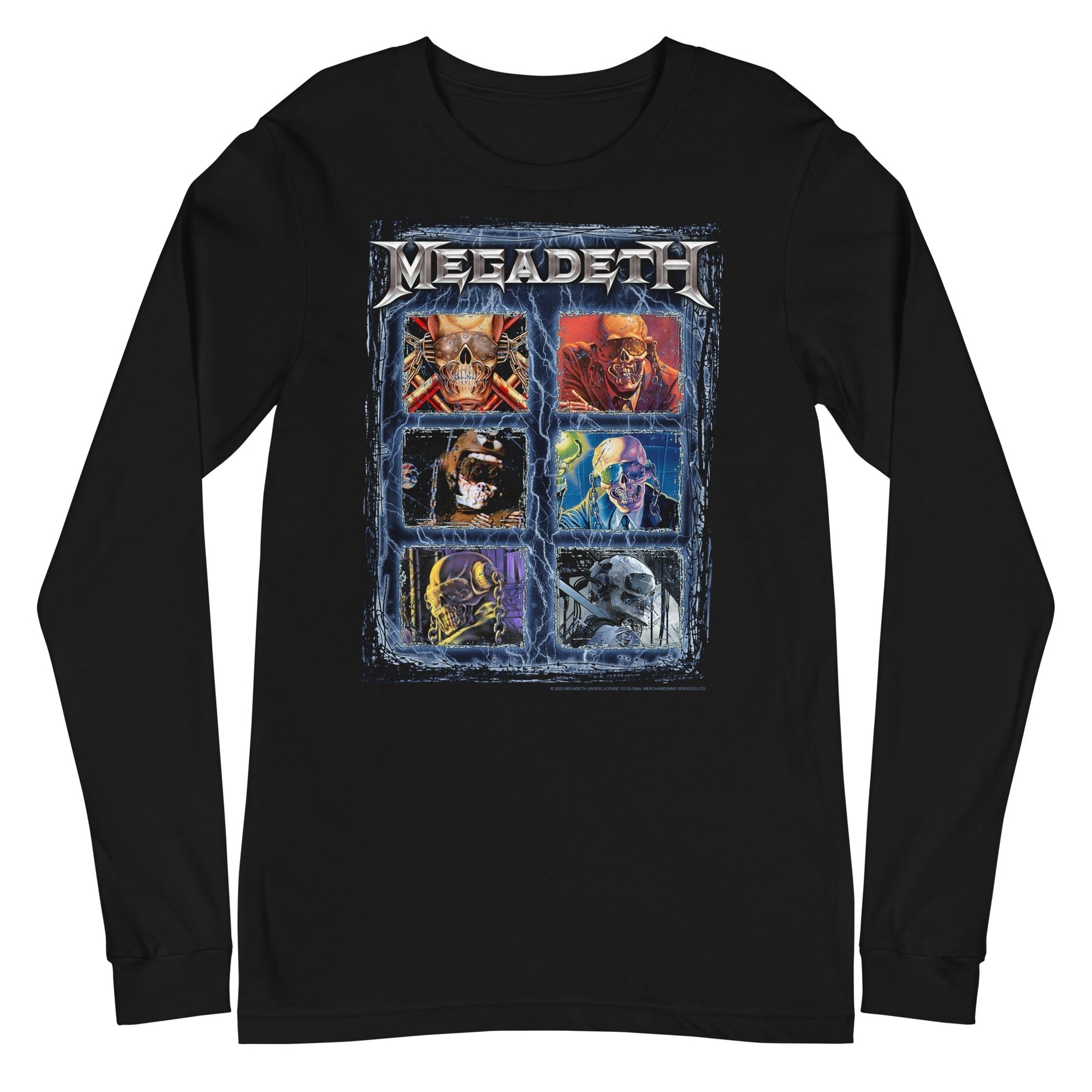 Megadeth - Six Vics Long Sleeve T-Shirt Black