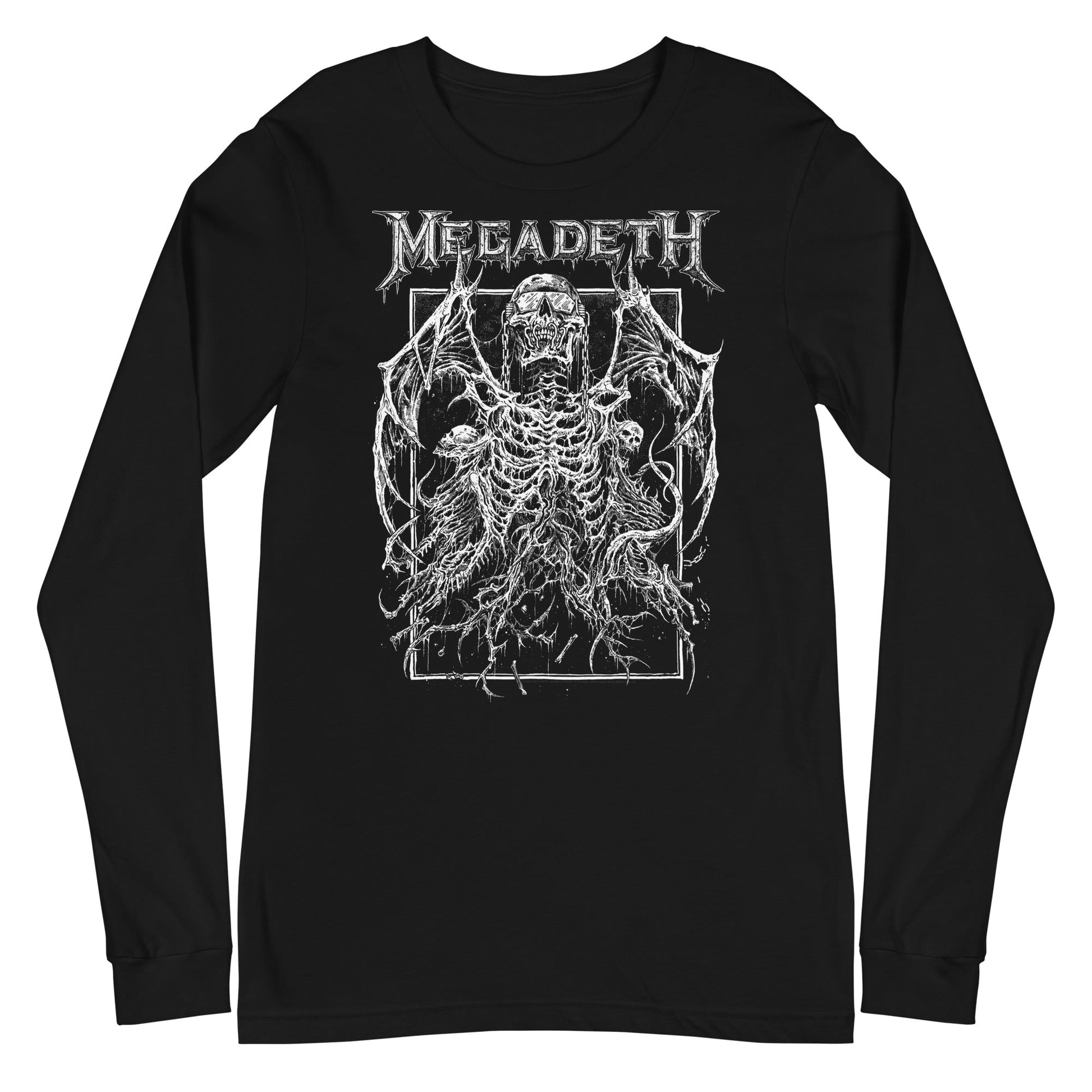 Megadeth - Skeleton Wings Long Sleeve T-Shirt Black
