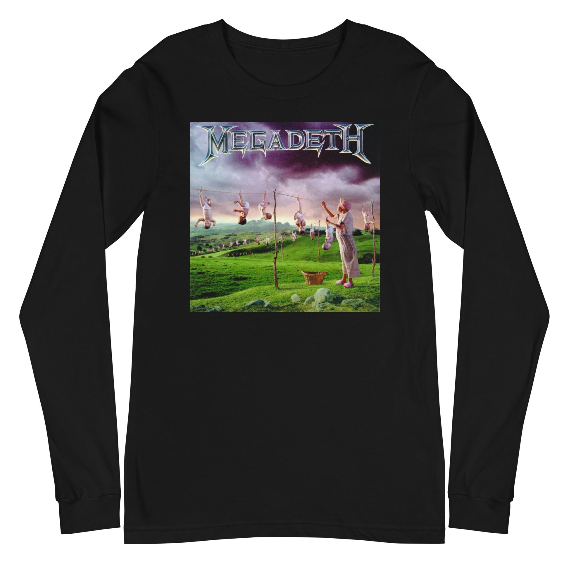 Megadeth - Youthanasia Long Sleeve T-Shirt Black