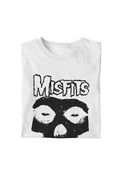 Misfits - Black Skull T-Shirt White