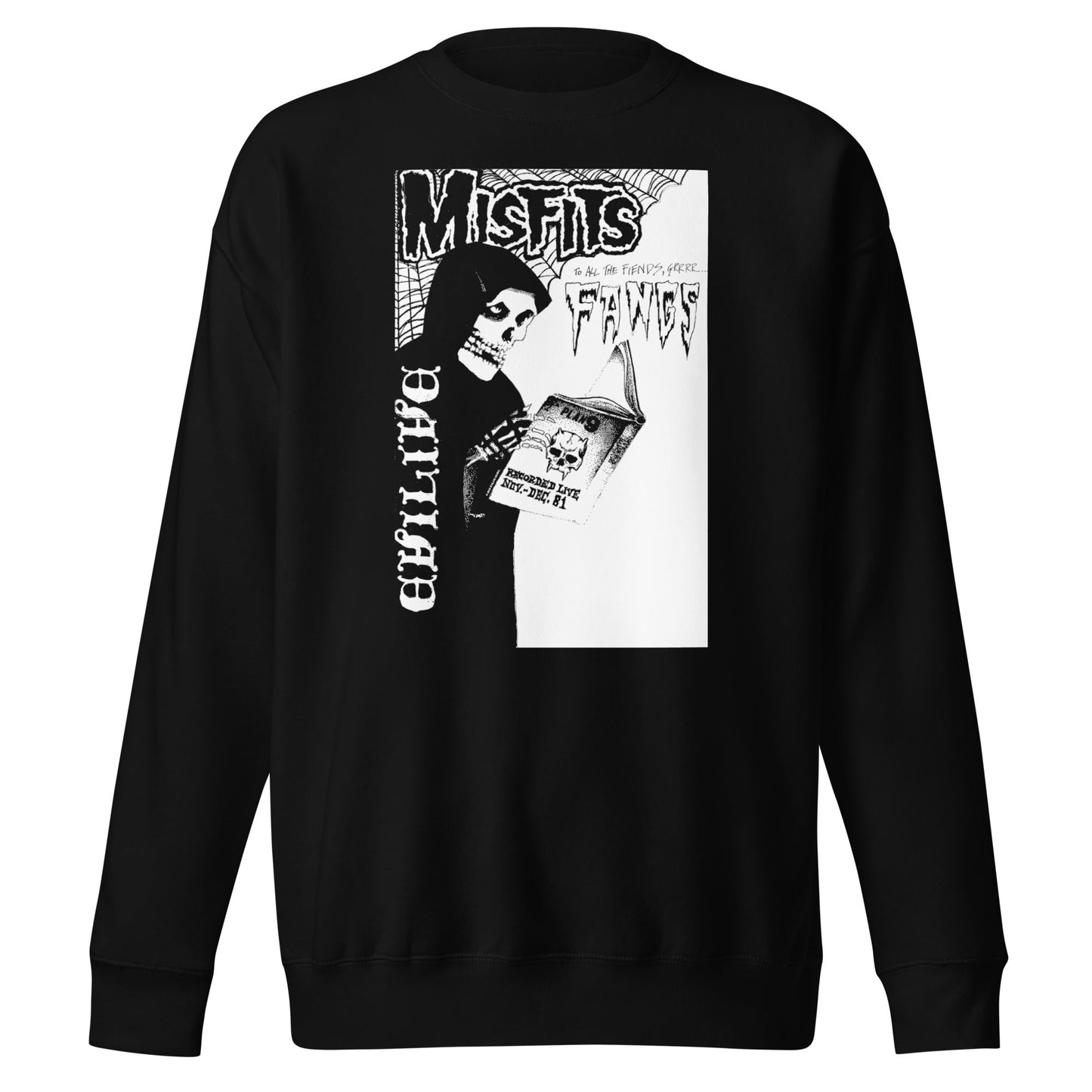 Misfits - Fangs Sweatshirt Black