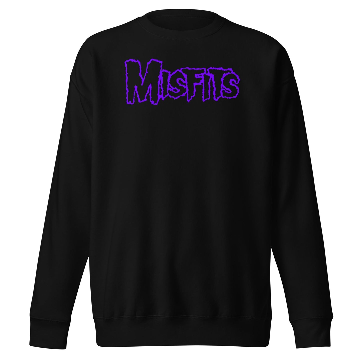 Misfits - Purple Drip Logo Sweatshirt Black