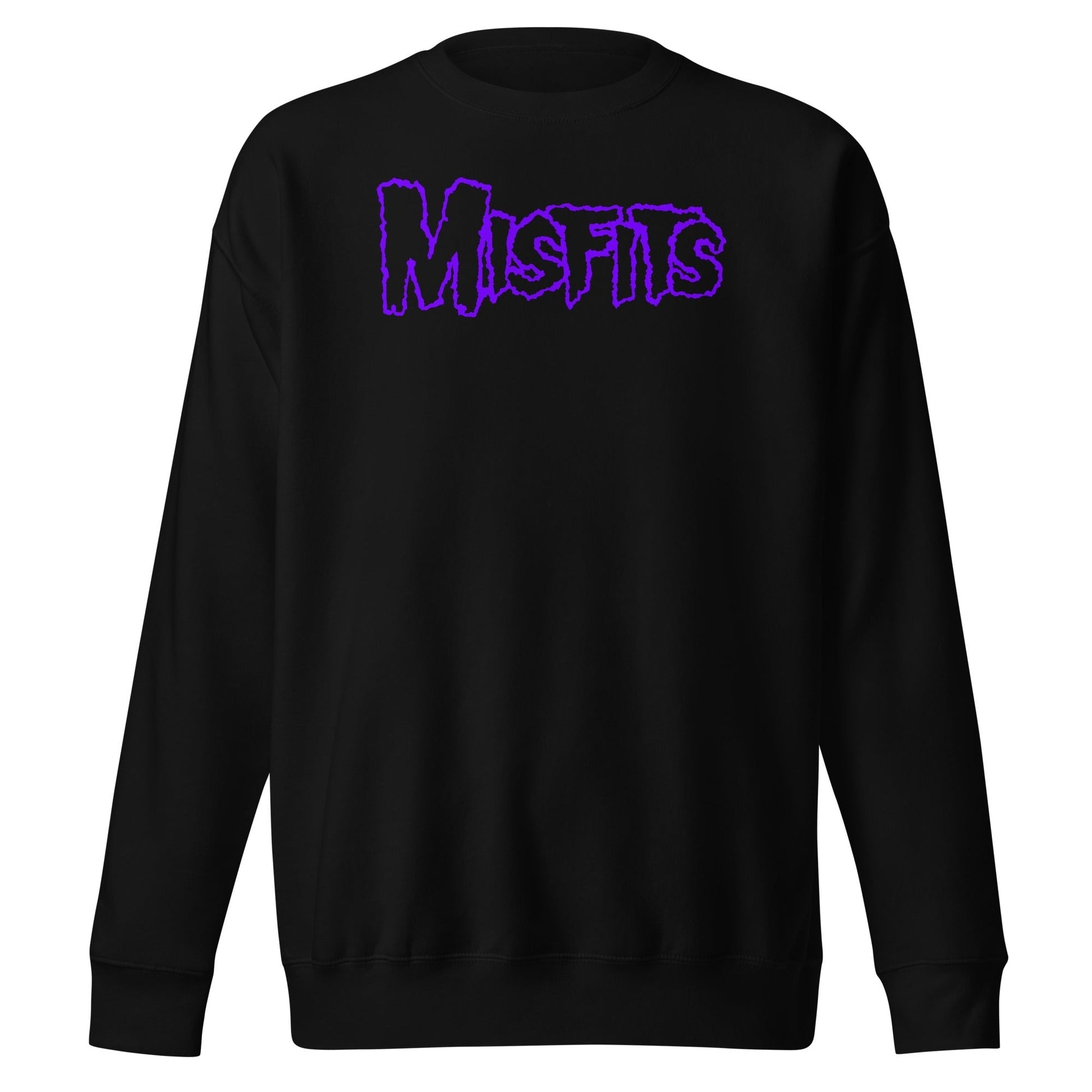 Misfits - Purple Drip Logo Sweatshirt Black