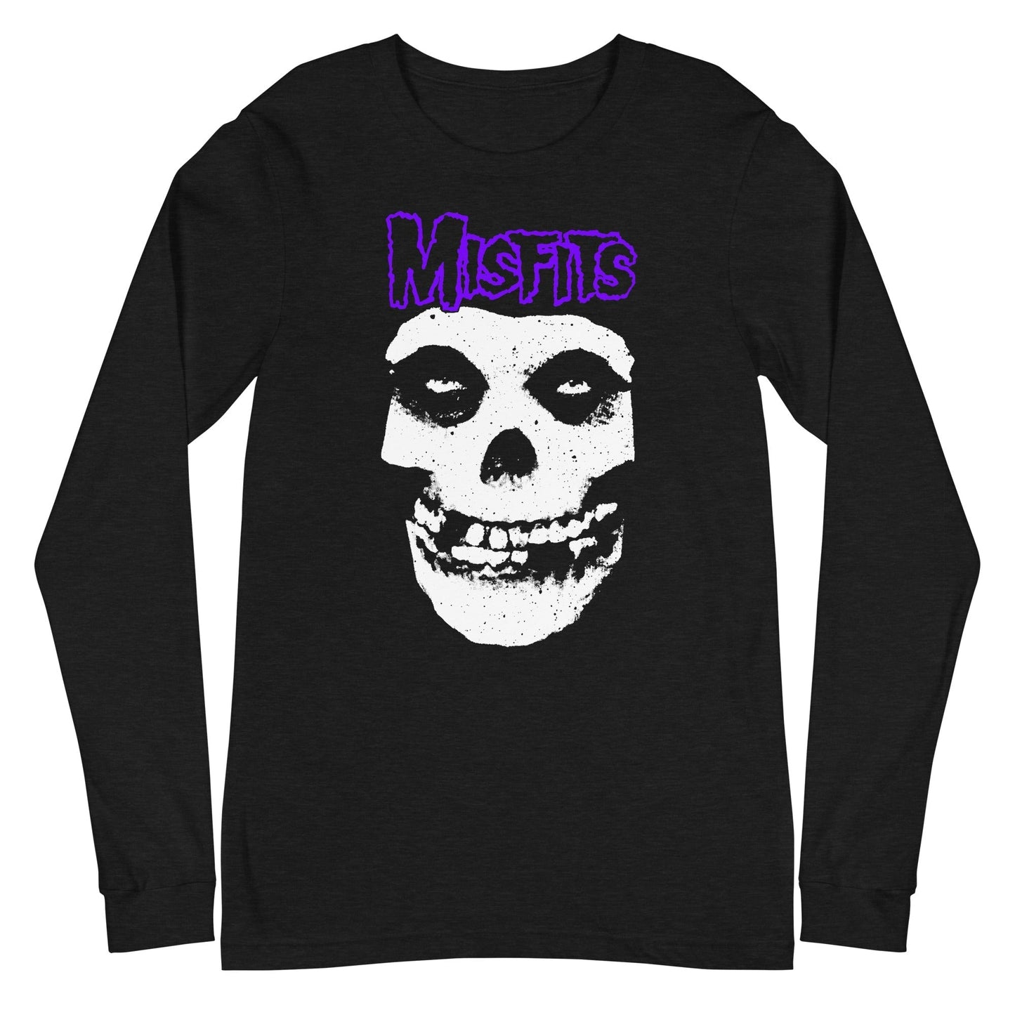Misfits - Purple Skull Long Sleeve T-Shirt Black