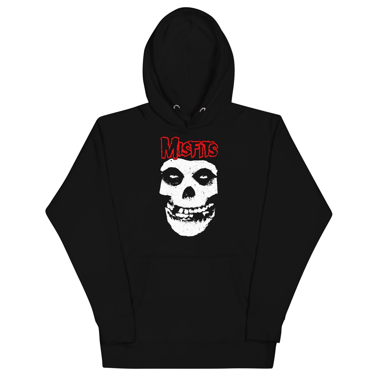 Misfits - Red Skull Hoodie Black