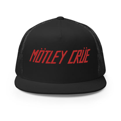 Motley Crue Classic Logo Embroidered Trucker Hat