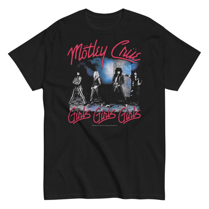 Motley Crue - Girls Girls Girls T-Shirt Black