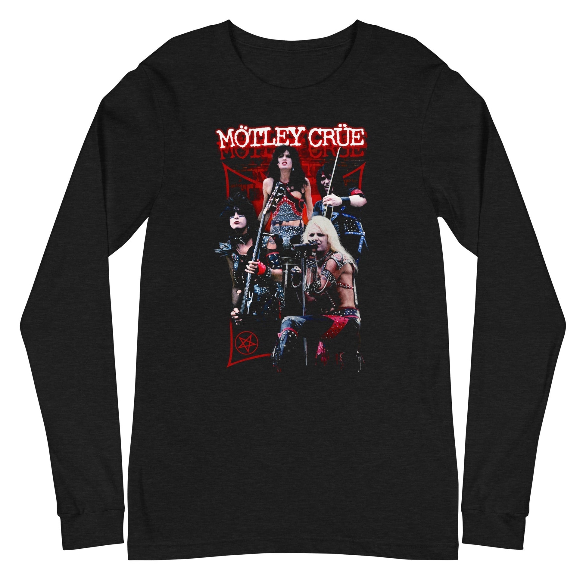 Motley Crue - Live Long Sleeve T-Shirt Black