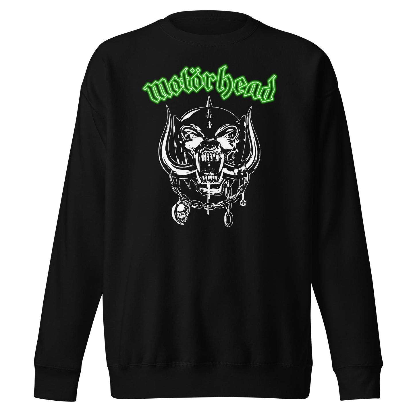 Motorhead - Green Logo Sweatshirt Black