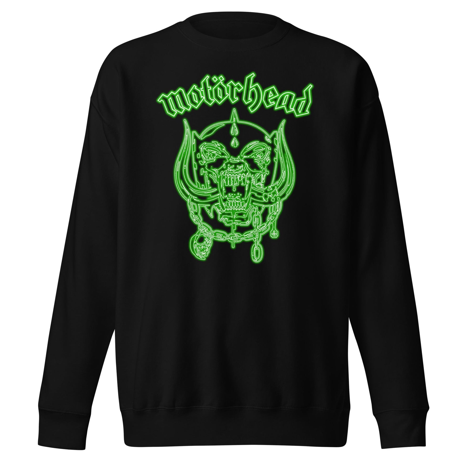 Motorhead - Neon Green Warpig Sweatshirt Black