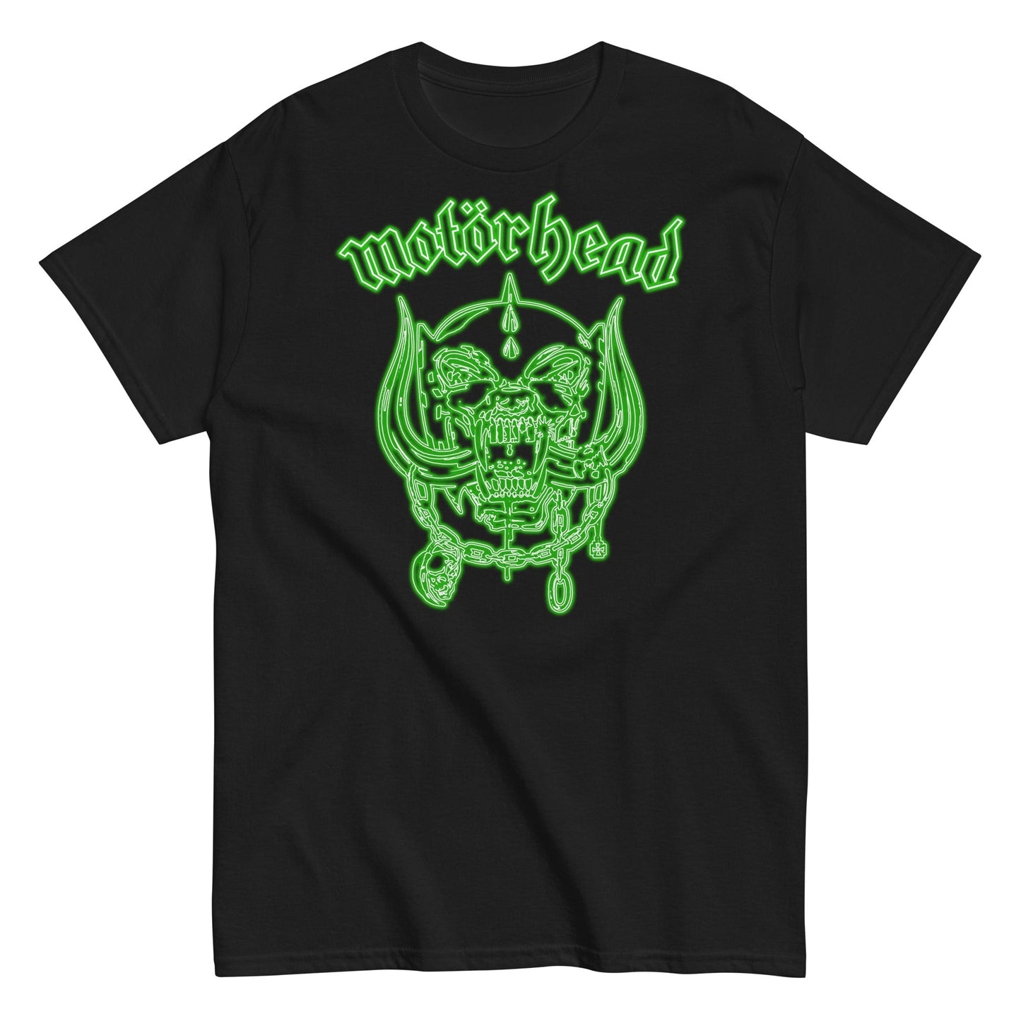 Motorhead - Neon Green Warpig T-Shirt Black
