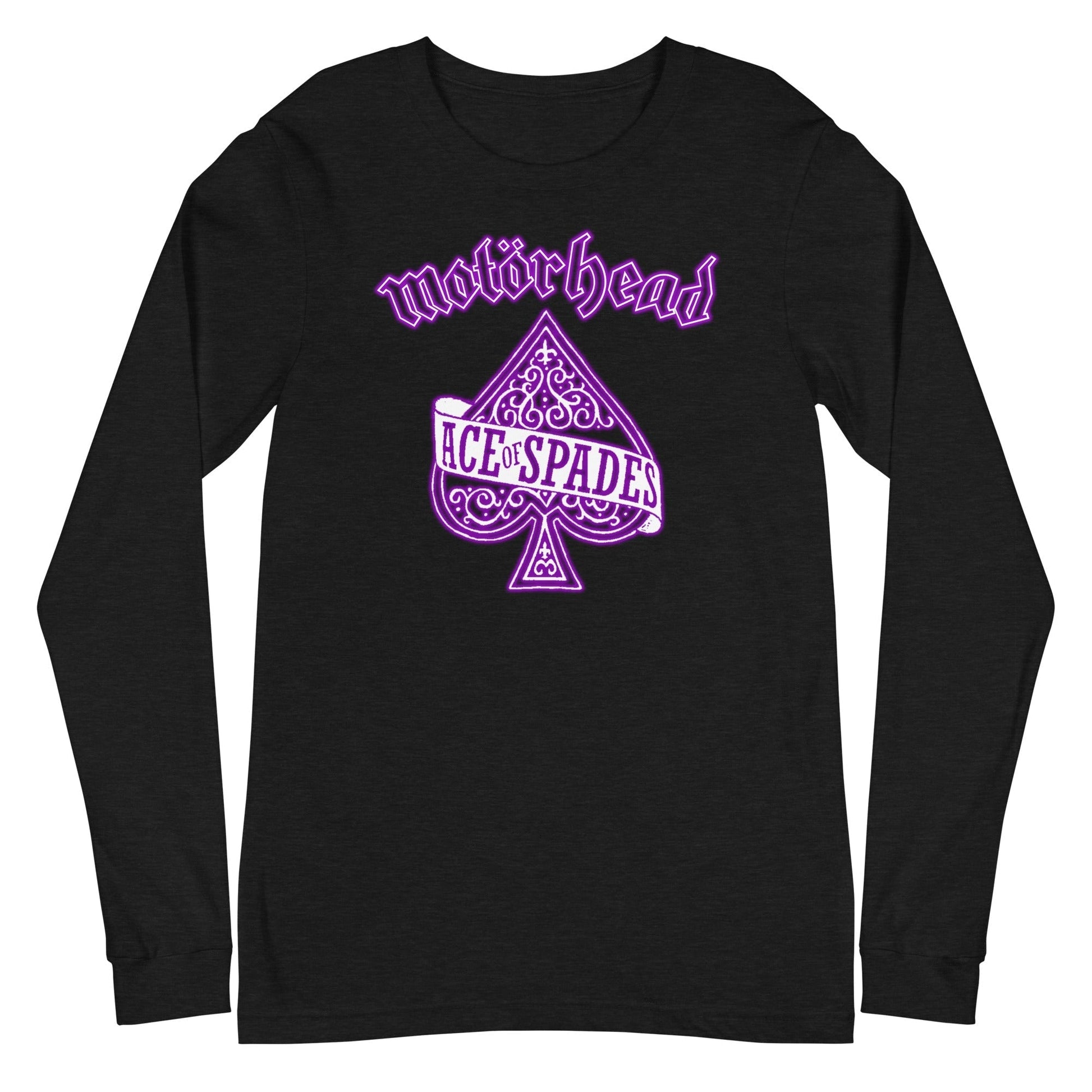 Motorhead - Purple Ace Long Sleeve T-Shirt Black