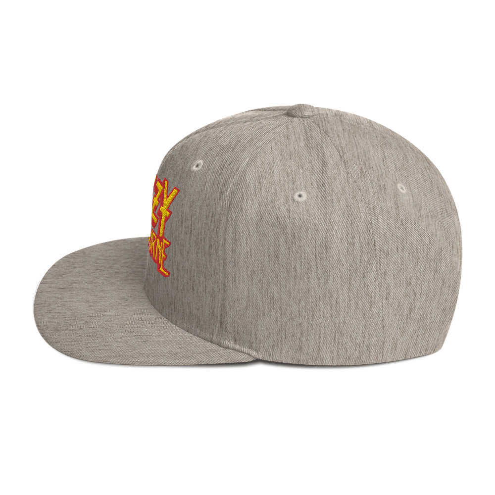 Ozzy Osborne Grey Embroidered Snapback Hat