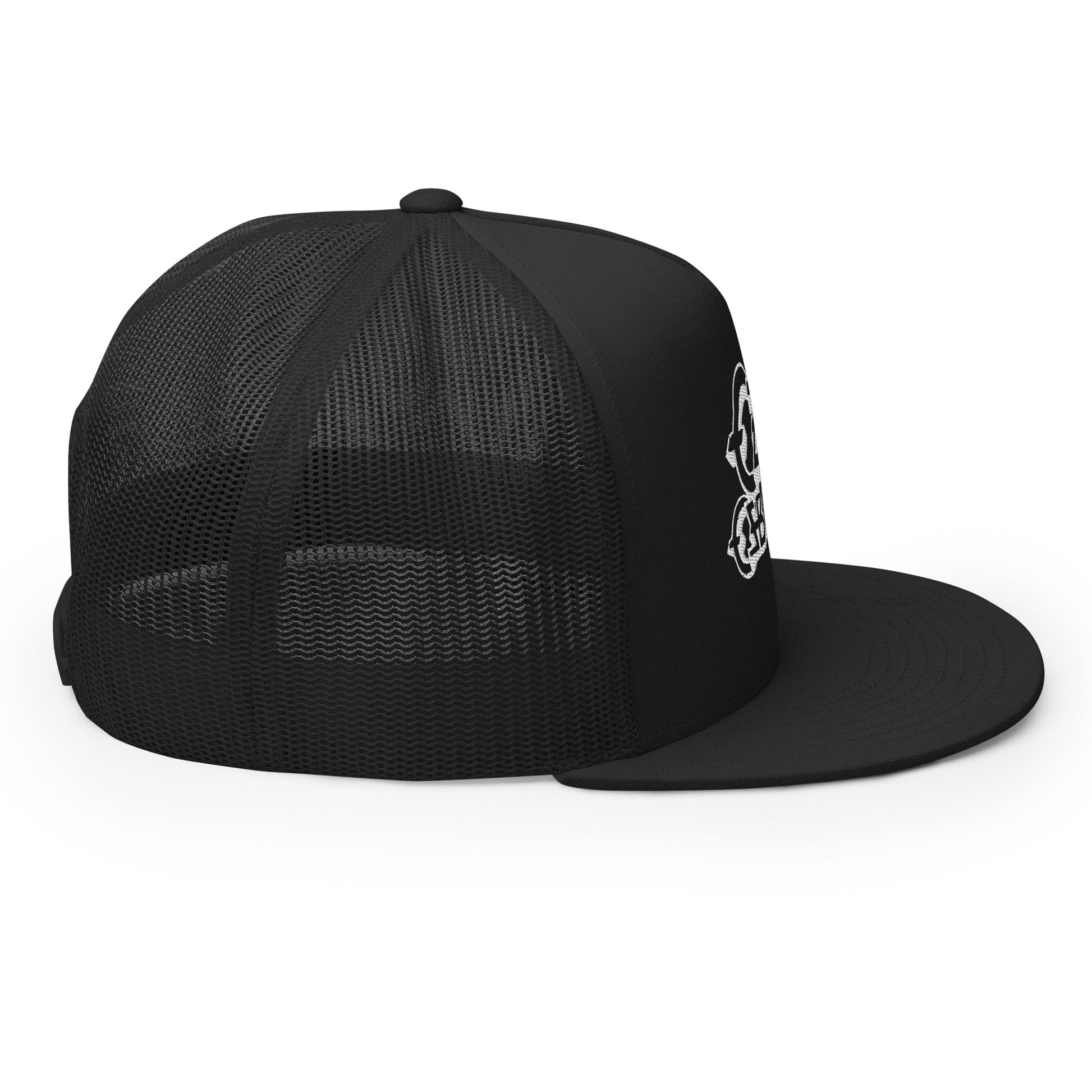 Ozzy Osborne White Logo Embroidered Trucker Hat