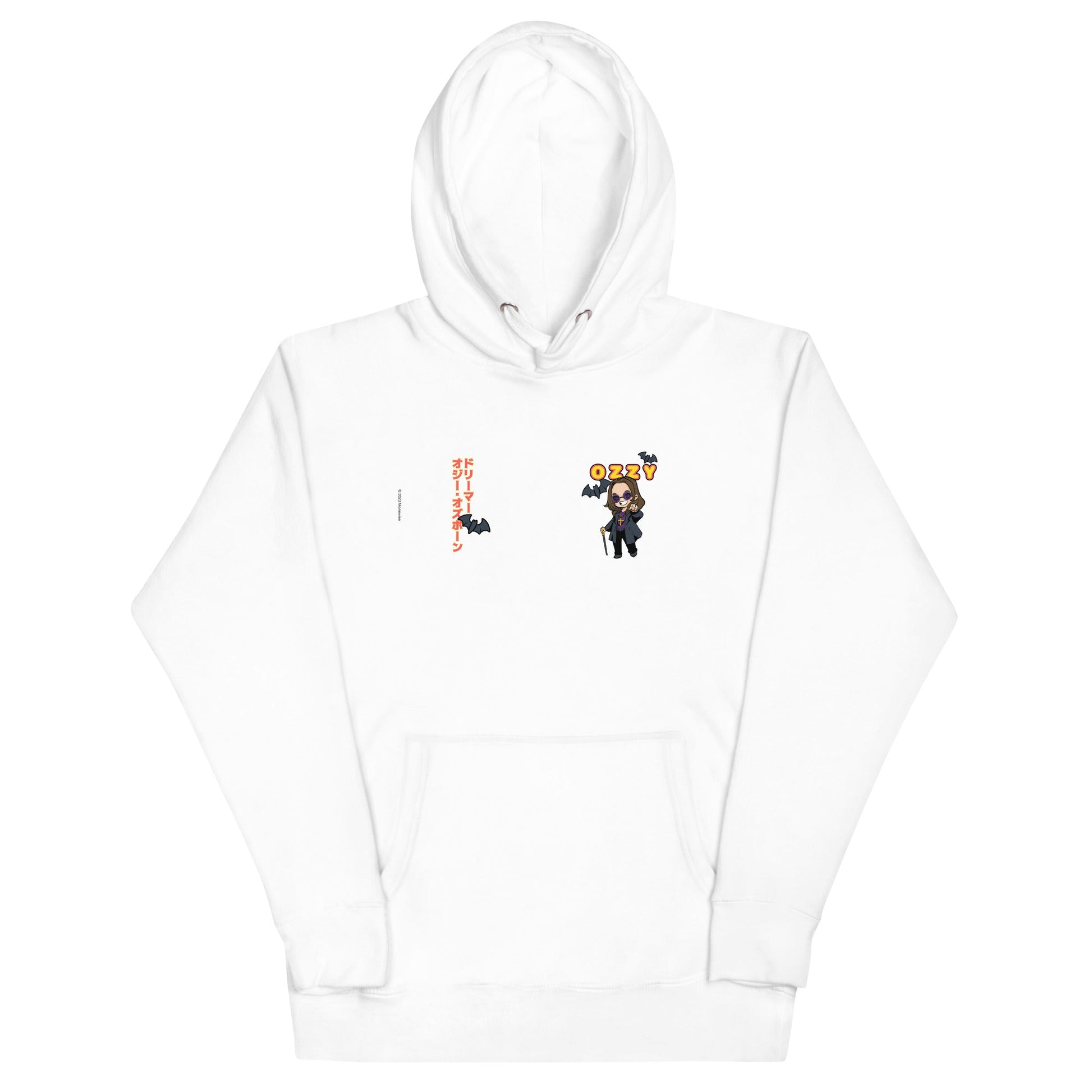 Ozzy Osbourne - Cartoon Logo Hoodie White