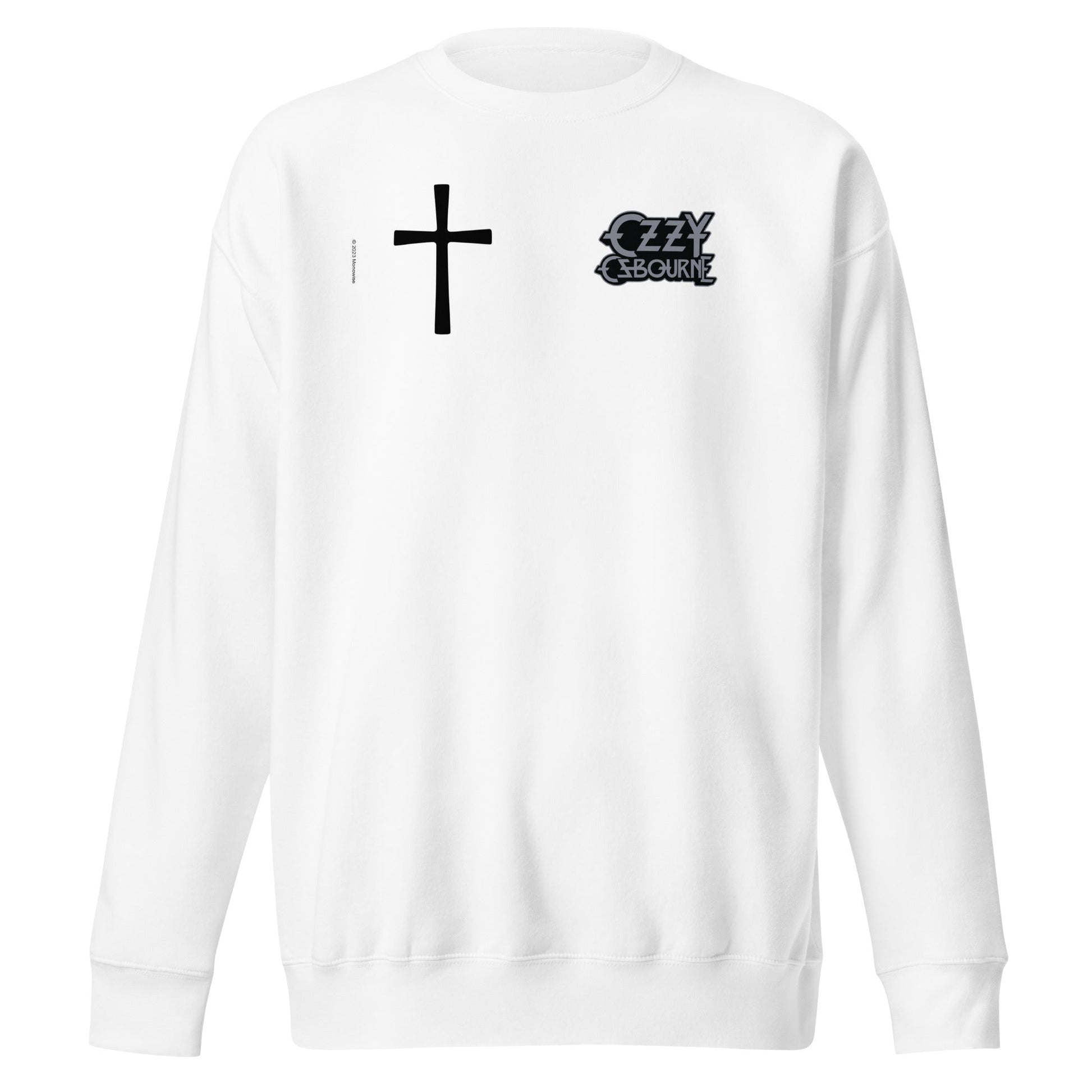 Ozzy Osbourne - Cross Logo Sweatshirt White