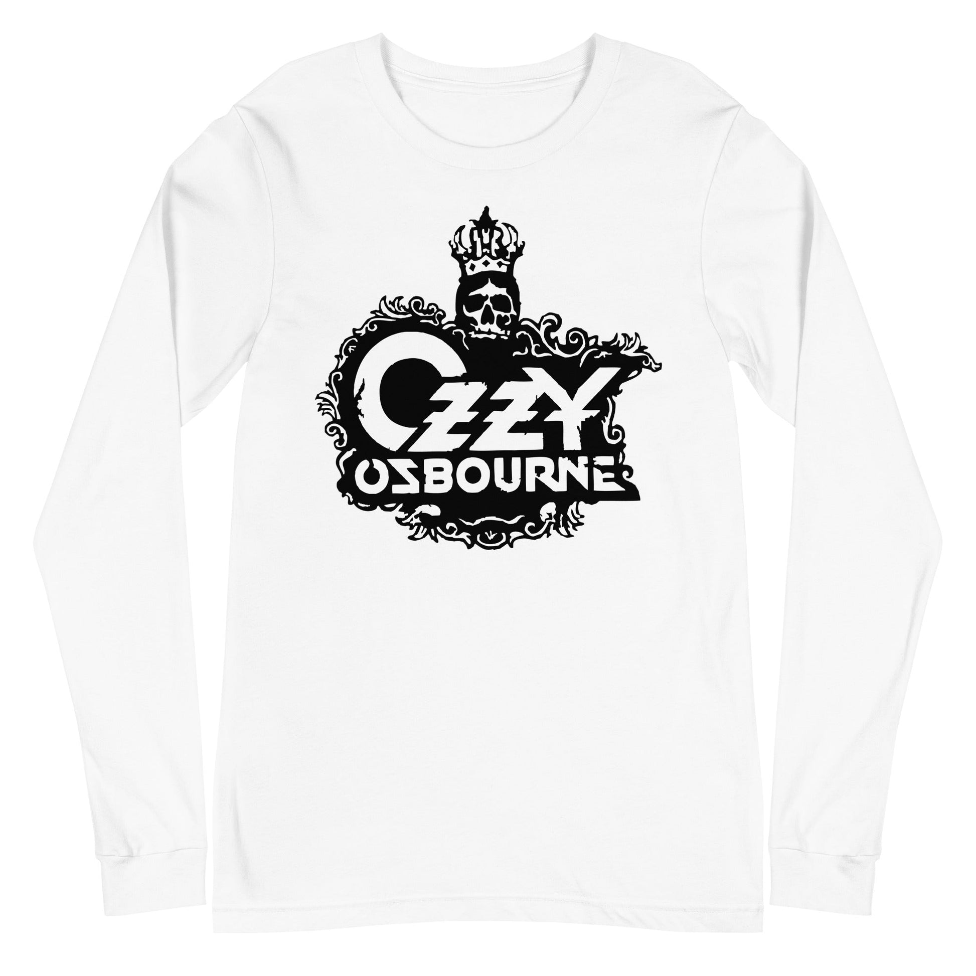 Ozzy Osbourne - Gilded Logo Long Sleeve T-Shirt White