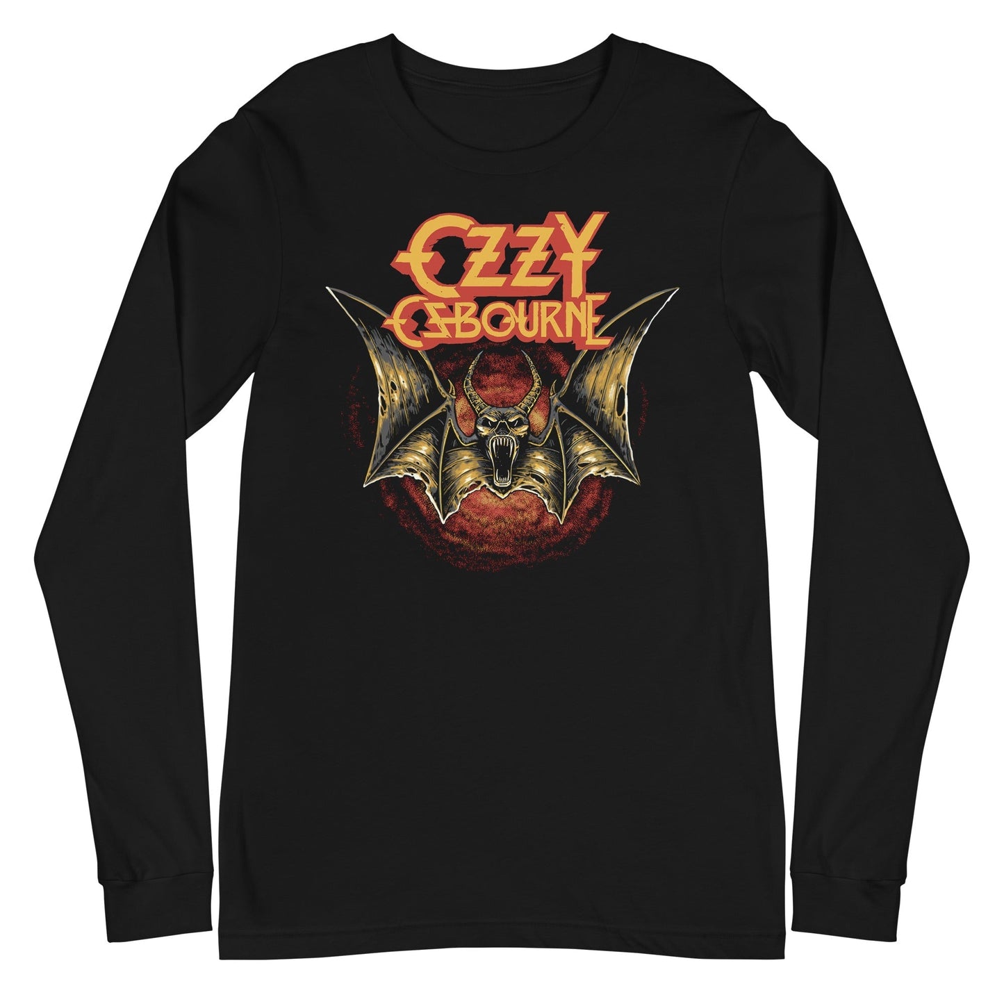 Ozzy Osbourne - Screaming Bat Long Sleeve T-Shirt Black