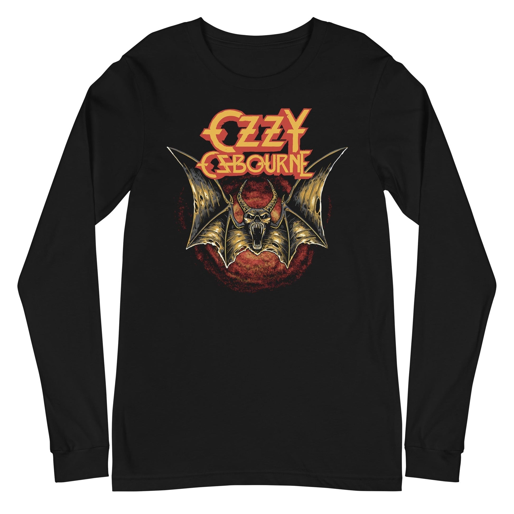 Ozzy Osbourne - Screaming Bat Long Sleeve T-Shirt Black