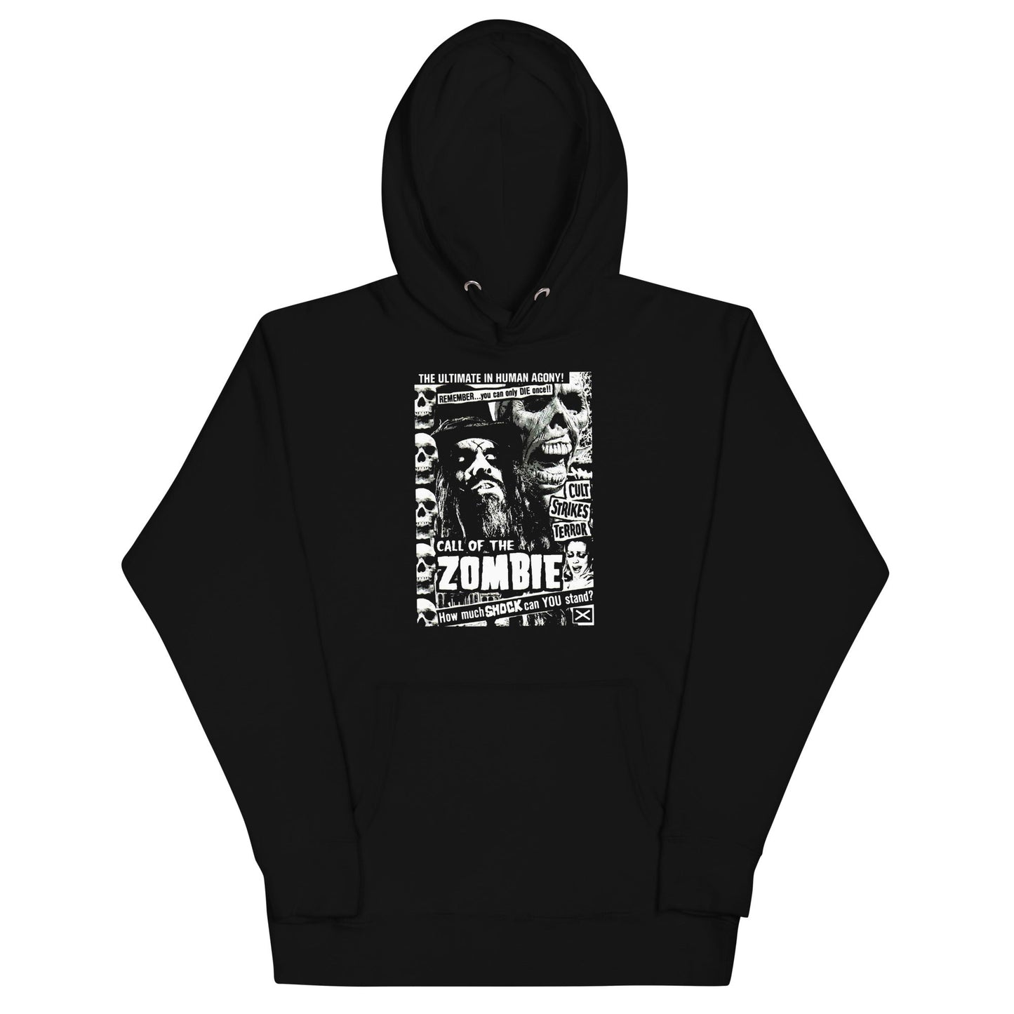 Rob Zombie - Black and White Hoodie Black