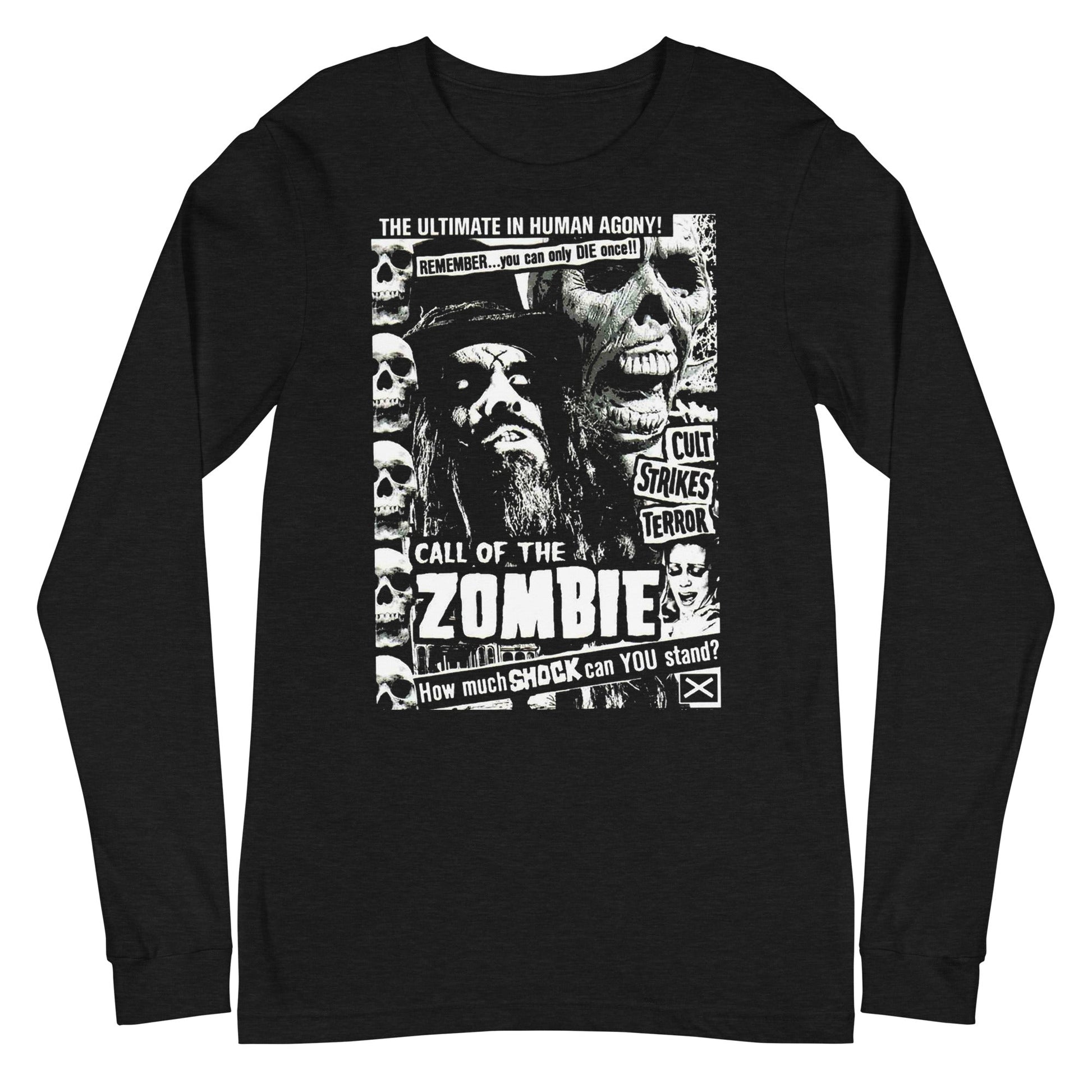 Rob Zombie - Black and White Long Sleeve T-Shirt Black