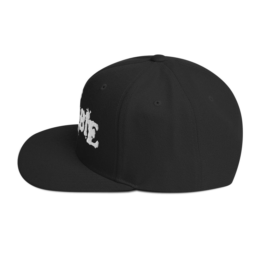 Rob Zombie Classic Logo Black Embroidered Snap Back Hat