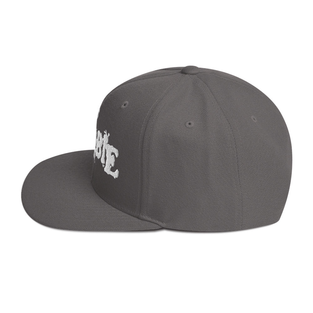 Rob Zombie Classic Logo Grey Embroidered Snap Back Hat