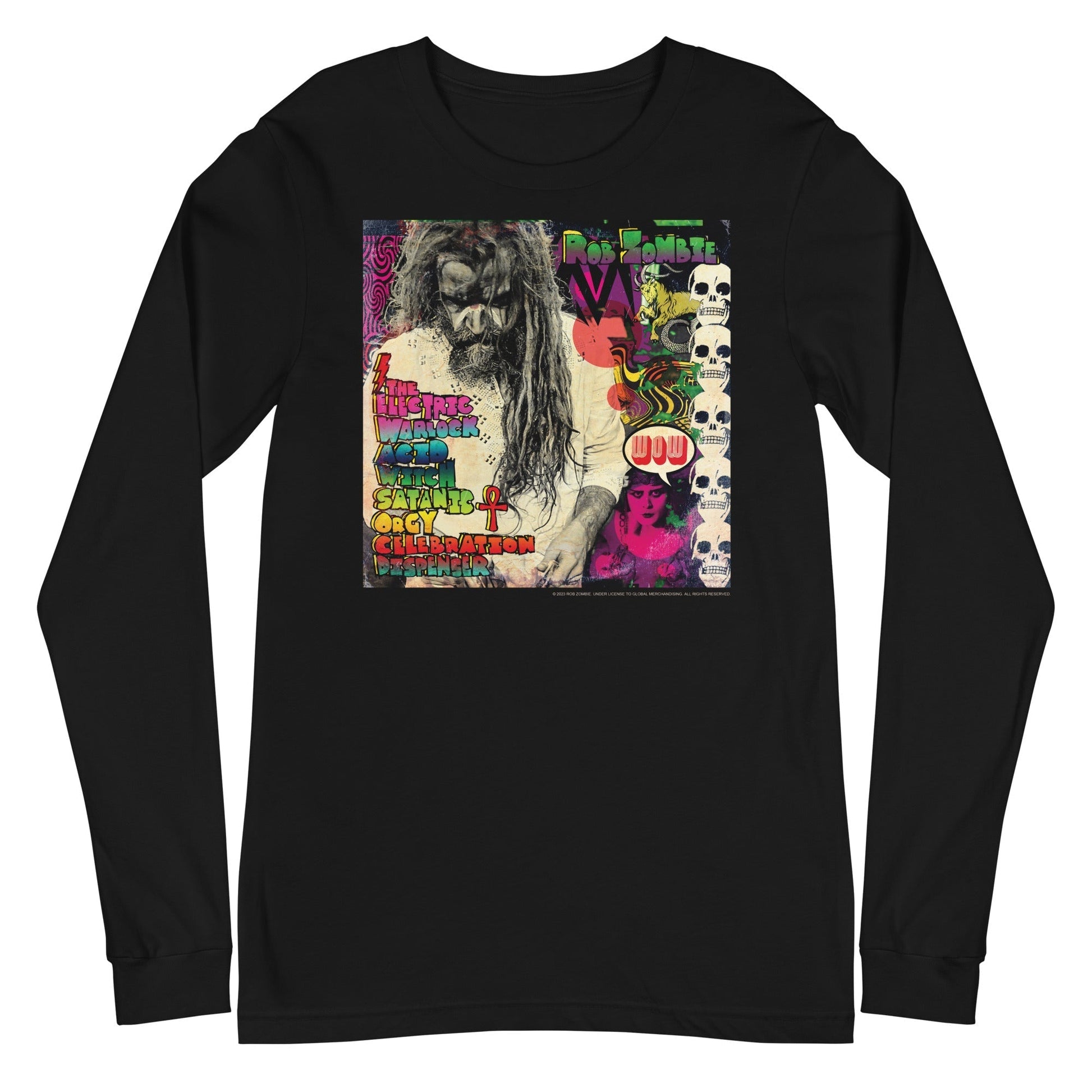 Rob Zombie - Electric Acid Long Sleeve T-Shirt Black