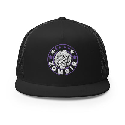 Rob Zombie Purple Circle Embroidered Trucker Hat