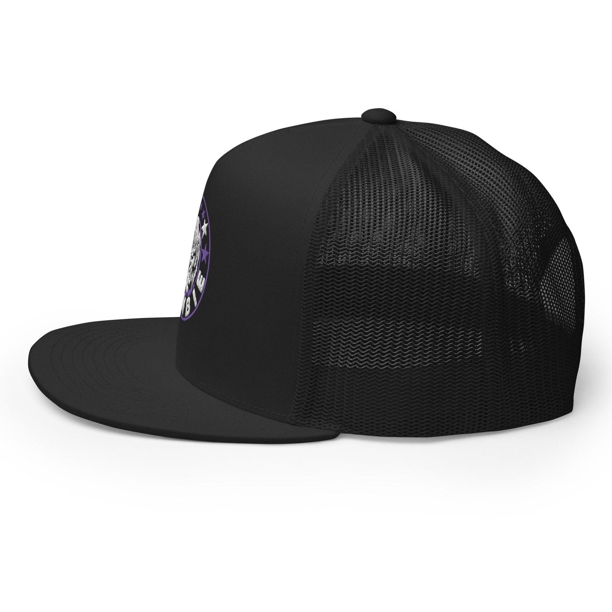 Rob Zombie Purple Circle Embroidered Trucker Hat