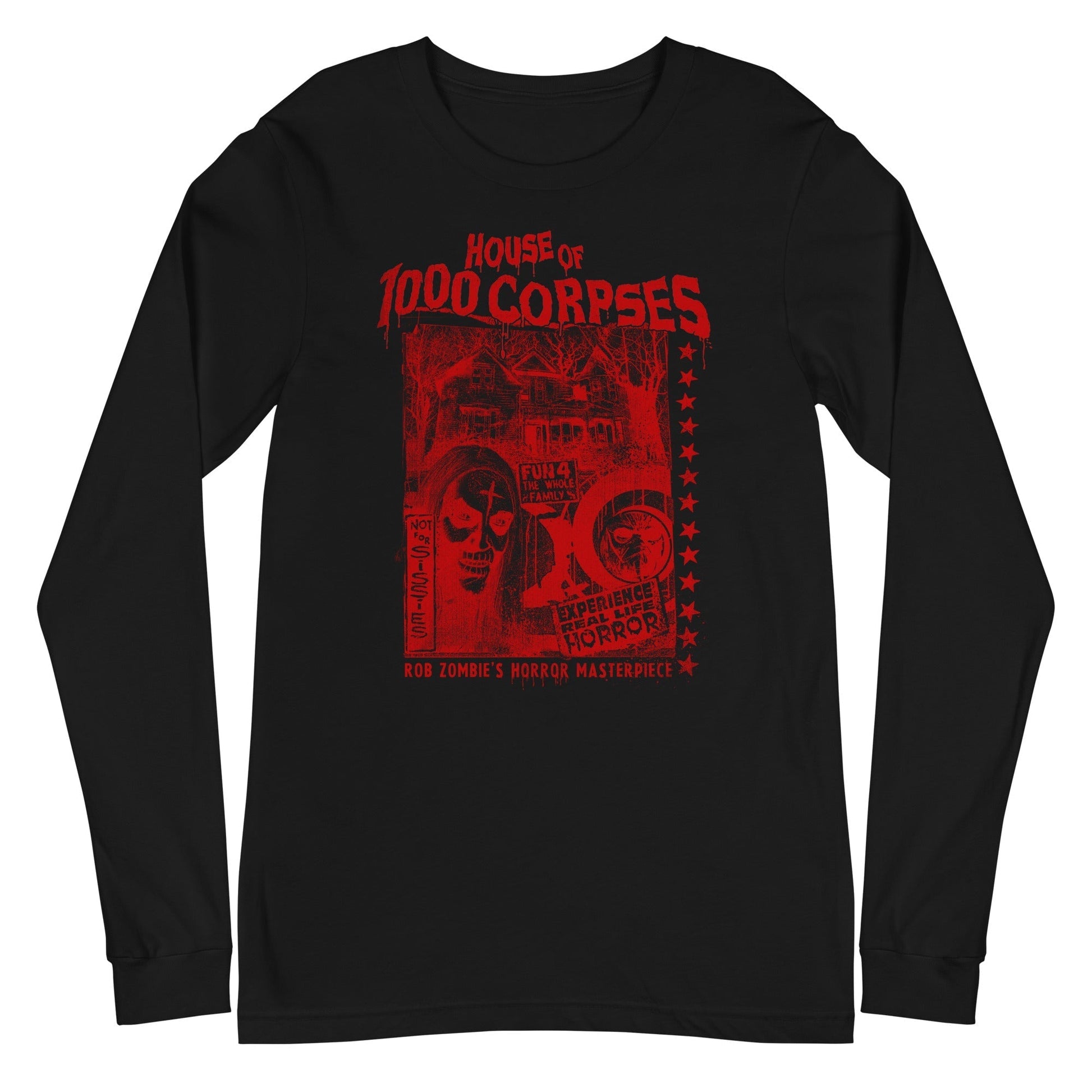 Rob Zombie - Red Corpses Long Sleeve T-Shirt Black