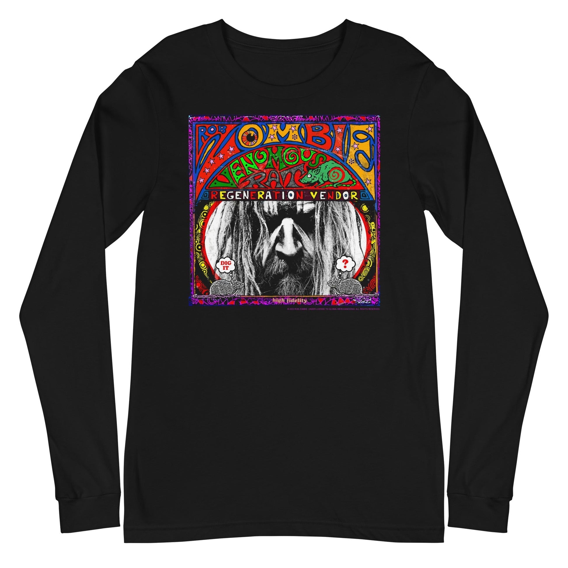 Rob Zombie - Regeneration Long Sleeve T-Shirt Black