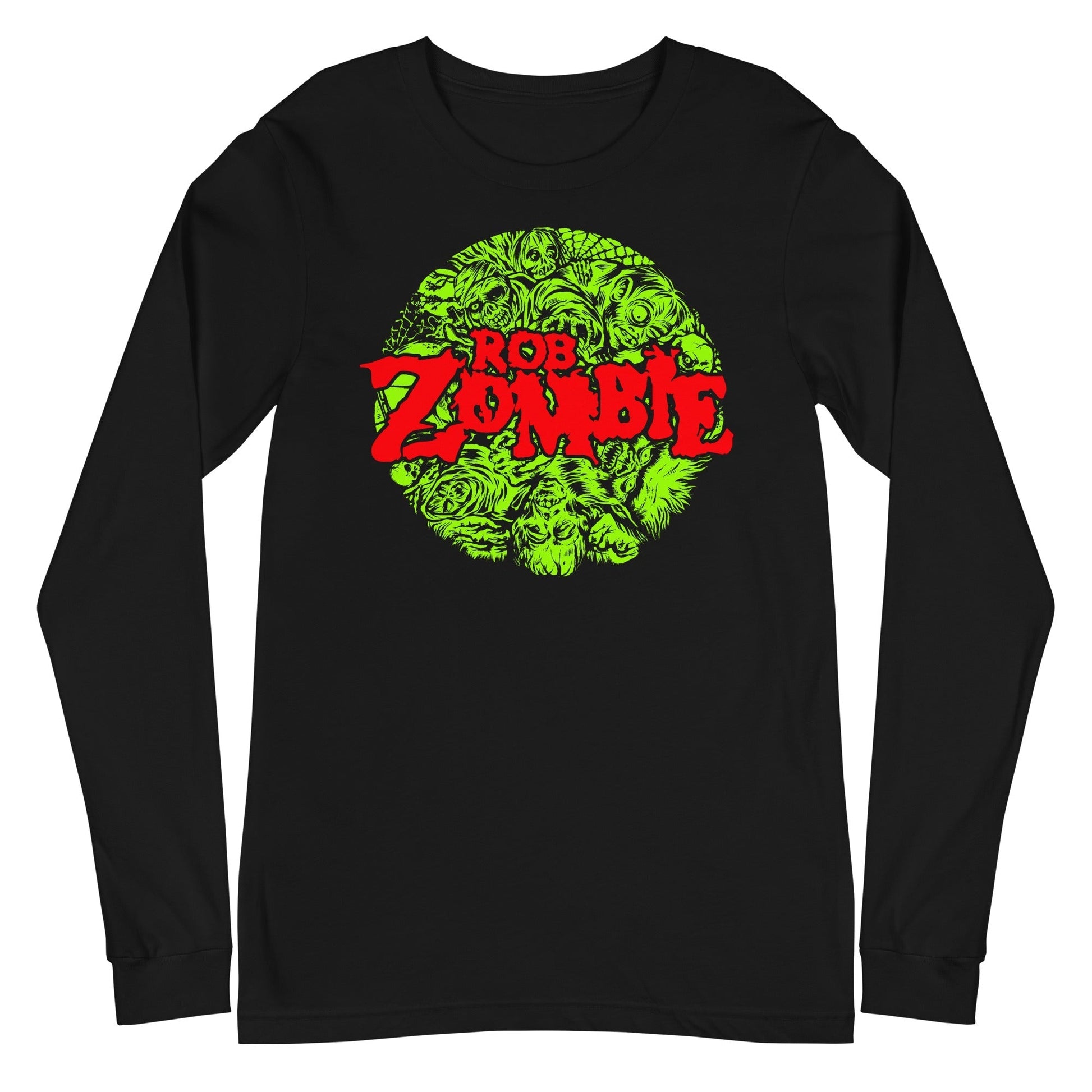 Rob Zombie - Slime Logo Long Sleeve T-Shirt Black