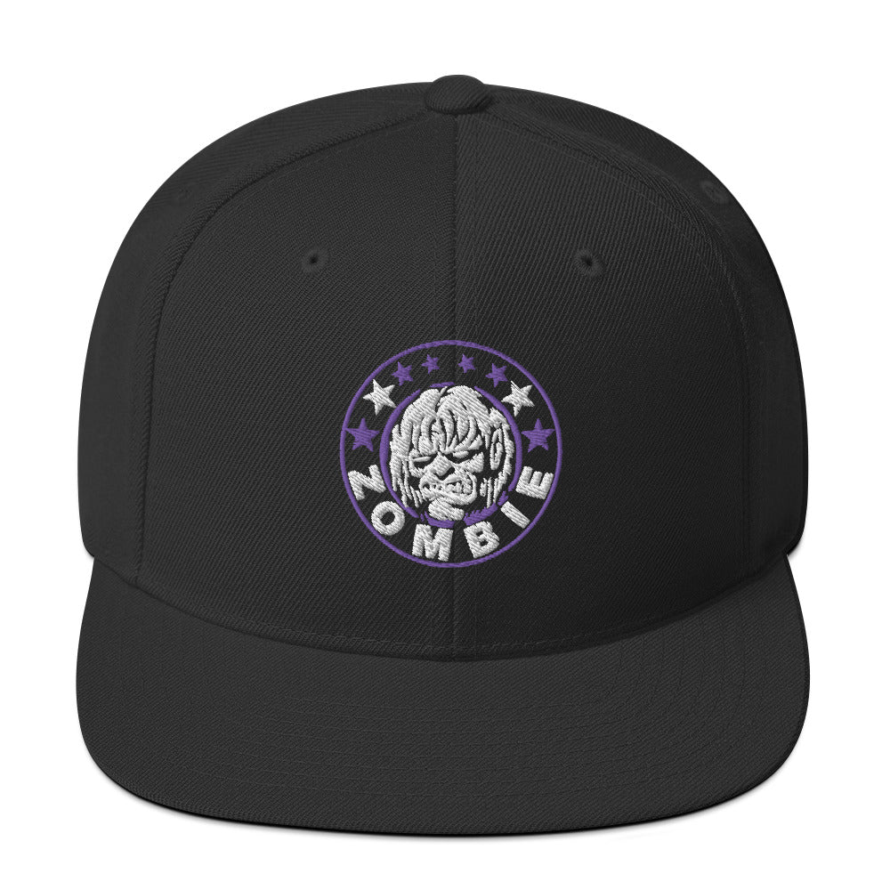 Rob Zombie Staring Black Embroidered Snap Back Hat