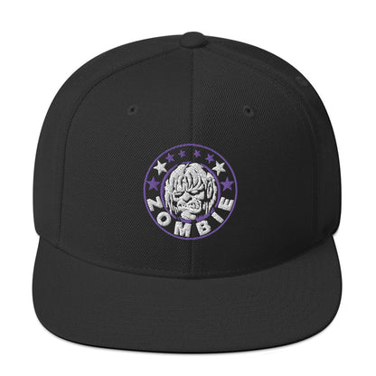 Rob Zombie Staring Black Embroidered Snap Back Hat