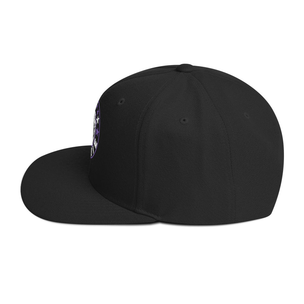 Rob Zombie Staring Black Embroidered Snap Back Hat