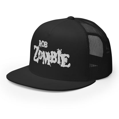 Rob Zombie White Logo Embroidered Trucker Hat