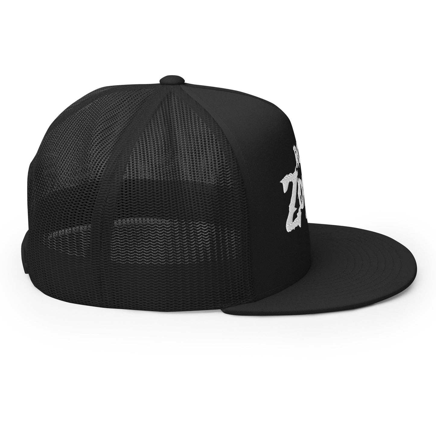 Rob Zombie White Logo Embroidered Trucker Hat