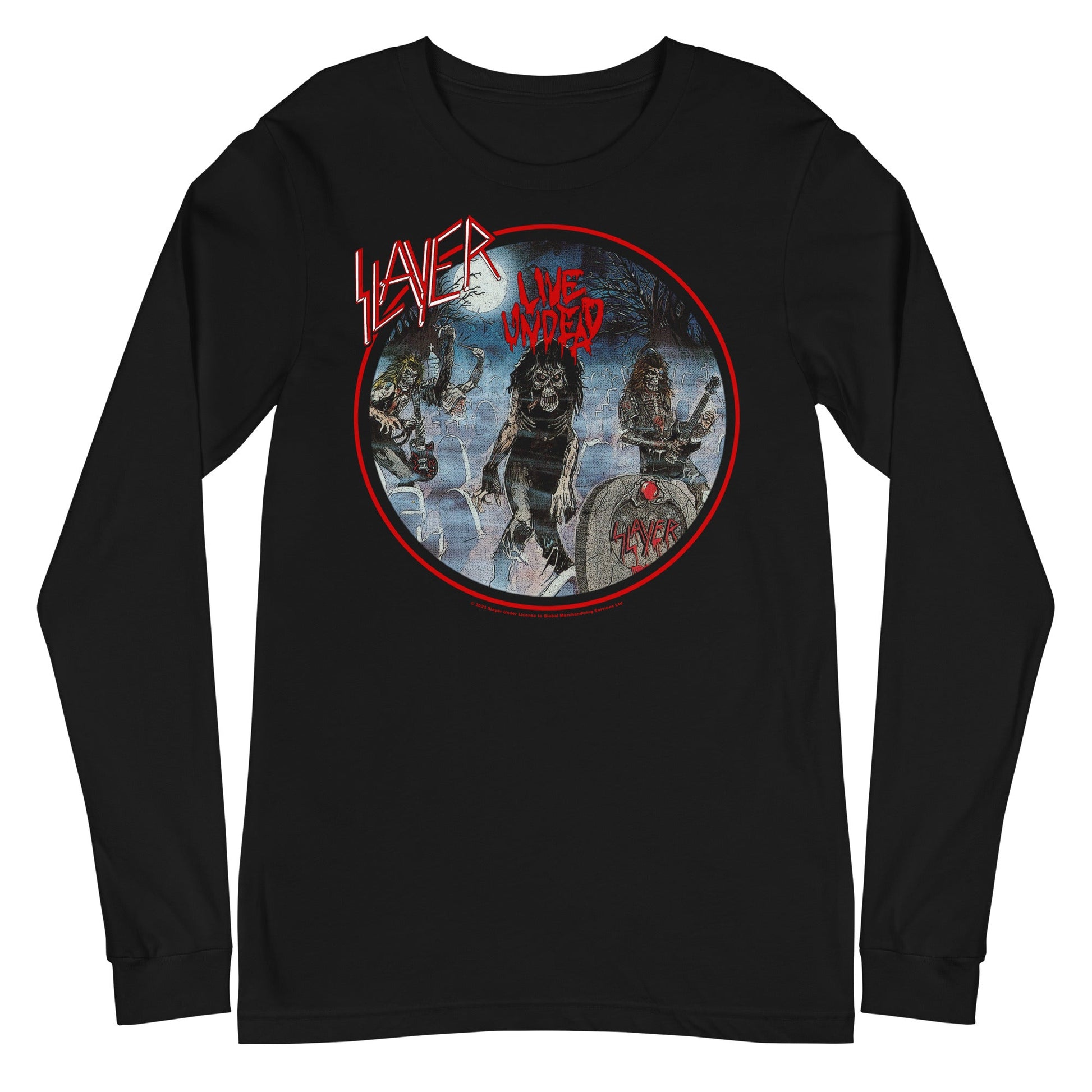 Slayer - Death Rock Long Sleeve T-Shirt Black